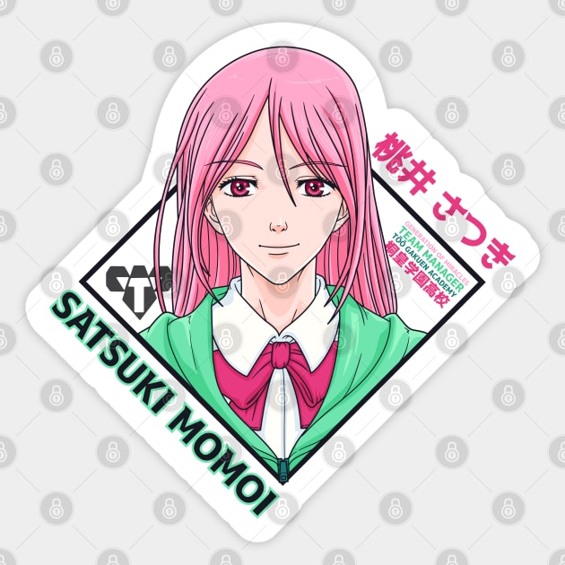 Satsuki Momoi Sticker by TeeTowArt